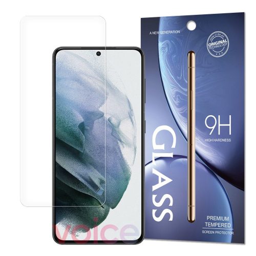 Samsung Galaxy S21 Plus kijelzővédő edzett üvegfólia (tempered glass) 9H keménységű (nem teljes kijelzős 2D sík üvegfólia), átlátszó