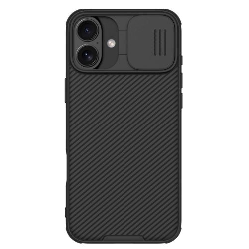 Nillkin CamShield Pro Case iPhone 16 with camera cover - tok, fekete