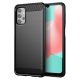 Carbon Case Flexible Samsung Galaxy A32 hátlap, tok, fekete