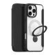 Dux Ducis Skin X Pro iPhone 16 Pro Case with MagSafe, Flip and Stand - tok, fekete