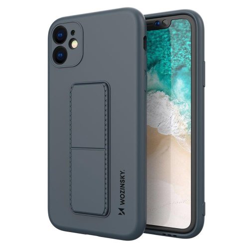 Wozinsky Kickstand Case iPhone 11 szilikon hátlap, tok, sötétkék