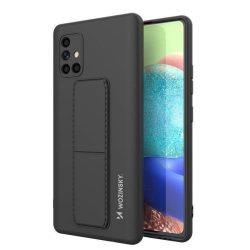   Wozinsky Kickstand Case Samsung Galaxy A71 szilikon hátlap, tok, fekete