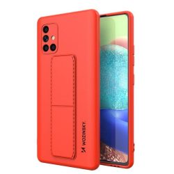   Wozinsky Kickstand Case Samsung Galaxy A71 szilikon hátlap, tok, piros