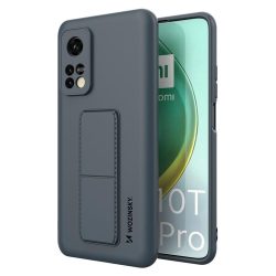   Wozinsky Kickstand Case Xiaomi Mi 10T Pro/Mi 10T szilikon hátlap, tok, sötétkék