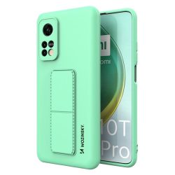   Wozinsky Kickstand Case Xiaomi Mi 10T Pro/Mi 10T szilikon hátlap, tok, menta