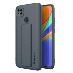   Wozinsky Kickstand Case Redmi 9C szilikon hátlap, tok, sötétkék