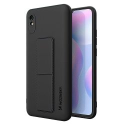   Wozinsky Kickstand Case Xiaomi Redmi Note 9S/9 Pro szilikon hátlap, tok, fekete