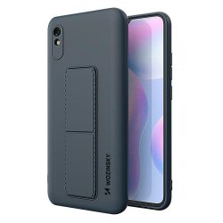   Wozinsky Kickstand Case Xiaomi Redmi Note 9S/9 Pro szilikon hátlap, tok, sötétkék