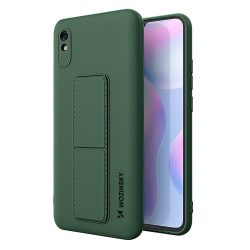   Wozinsky Kickstand Case Xiaomi Redmi Note 9S/9 Pro szilikon hátlap, tok, sötétzöld