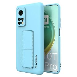   Wozinsky Kickstand Case Xiaomi Mi 10T Pro/Mi 10T szilikon hátlap, tok, világoskék