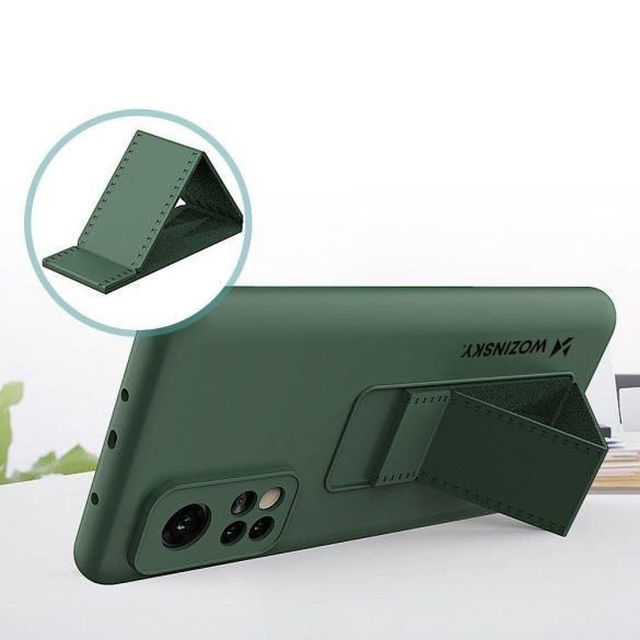 Wozinsky Kickstand Case Xiaomi Mi 10T Pro/Mi 10T szilikon hátlap, tok, világoskék