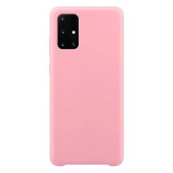   Silicone Flexible Rubber Samsung Galaxy A52 4G/A52 5G/A52s 5G hátlap, tok, rózsaszín