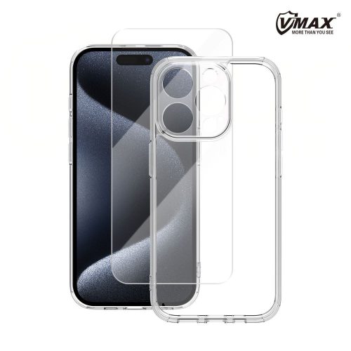 Vmax set Mag case + glass 2,5D premium iPhone 16 6,1"