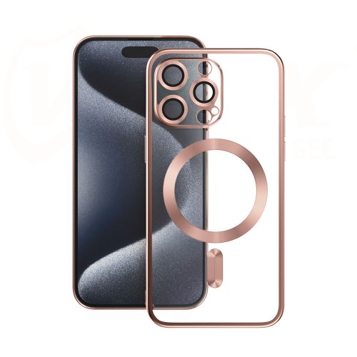 Vmax Electroplating Mag TPU case iPhone 16 Pro 6,3" rose gold