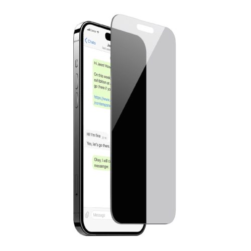 Puro Privacy betekintésvédett edzett üveg iPhone 16 Plus / iPhone 15 Plus