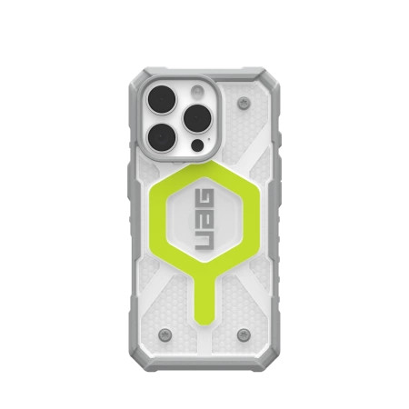 UAG Pathfinder Clear Magsafe iPhone 16 Pro Case Compatible with MagSafe - tok, zöld