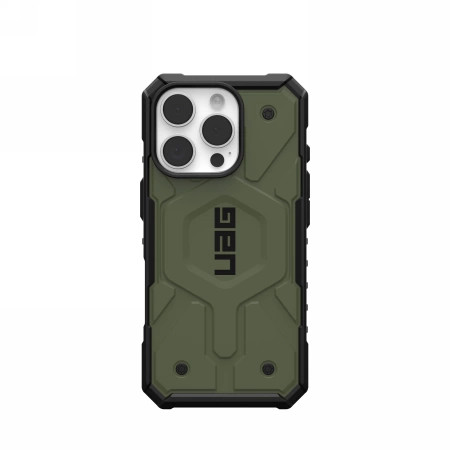 (UAG) Urban Armor Gear Pathfinder compatible with MagSafe IPHONE 16 Pro olive tok