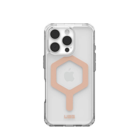 (UAG) Urban Armor Gear Plyo compatible with MagSafe IPHONE 16 Pro ice , rozéarany