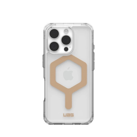 (UAG) Urban Armor Gear Plyo compatible with MagSafe IPHONE 16 Pro ice , arany