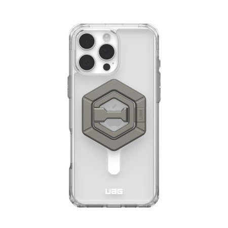 (UAG) Urban Armor Gear Plyo compatible with MagSafe and Magnetic Ring Stand IPHONE 16 Pro Max ice-white / titanium tok