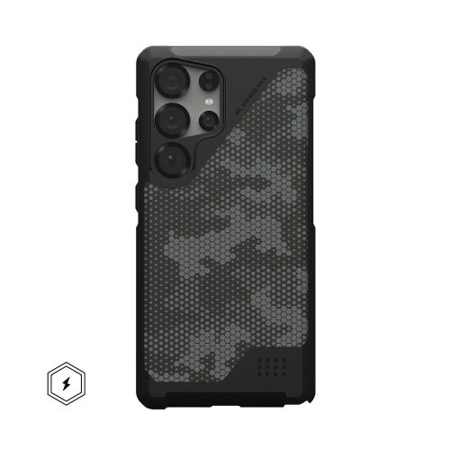 UAG Urban Armor Gear case METROPOLIS LT MAGNET with built-in magnet SAMSUNG S25 Ultra 5G micro hex camo graphite tok, szürke