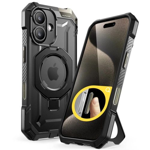 SUPCASE UB GRIP MAG MAGSAFE IPHONE 16 tok, fekete