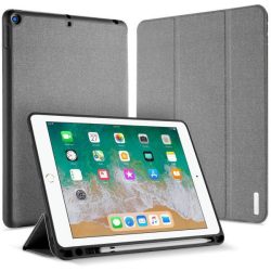   Dux Ducis Skin Pad Apple iPad 9.7" (2018) oldalra nyíló smart tok, szürke