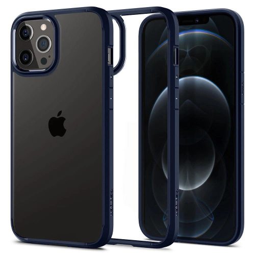 Spigen Ultra Hybrid tok iPhone 12/12 Pro 6,1", sötétkékre