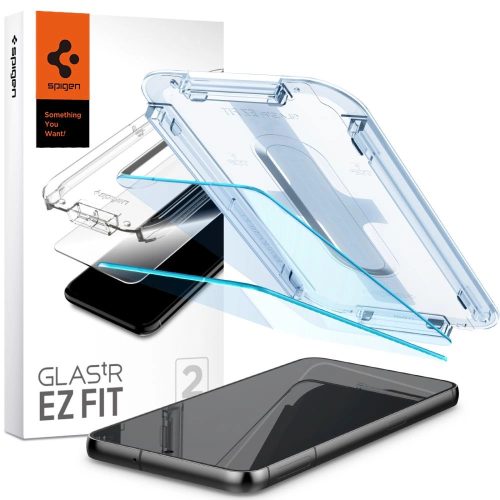 Spigen edzett üvegfólia GLAS.TR "EZ FIT" 2-Pack Samsung Galaxy S23 Plus, átlátszó