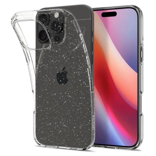 SPIGEN LIQUID CRYSTAL IPHONE 16 PRO MAX GLITTER CRYSTAL tok, átlátszó