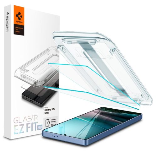 SPIGEN tempered glass GLAS.TR"EZ FIT" HD 2-pack SAMSUNG S25 Ultra transparent