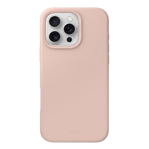 UNIQ tok Lino Hue iPhone 16 Pro Max 6.9" Magclick Charging tok, rózsaszín