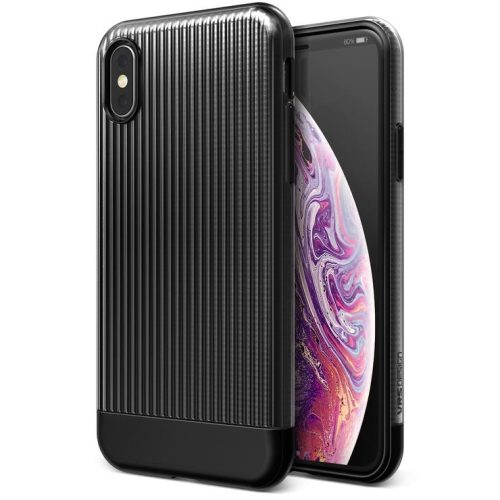 VRS Design (VERUS) iPhone X/Xs Shine Coat hátlap, tok, fekete