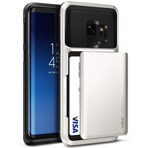 VRS Design (VERUS) Samsung Galaxy S9 Damda Glide hátlap, tok, krém fehér