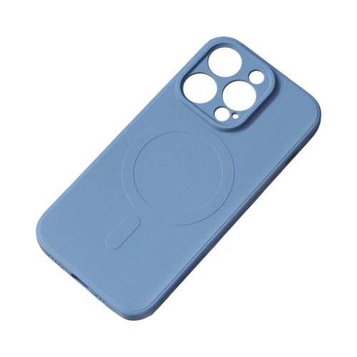 MagSafe compatible silicone iPhone 15 Plus Silicone Case - navy tok, kék