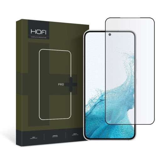 Hofi Glass Pro+ Samsung Galaxy S22/S22 5D teljes kijelzős üvegfólia, fekete