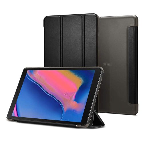 Spigen Smart Fold Samsung Galaxy Tab A 8.0" S-Pen P200/P205 (2019) oldalra nyíló tok, fekete