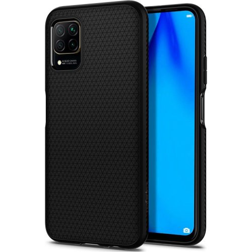 Spigen Liquid Air Huawei P40 Lite hátlap, tok, matt fekete