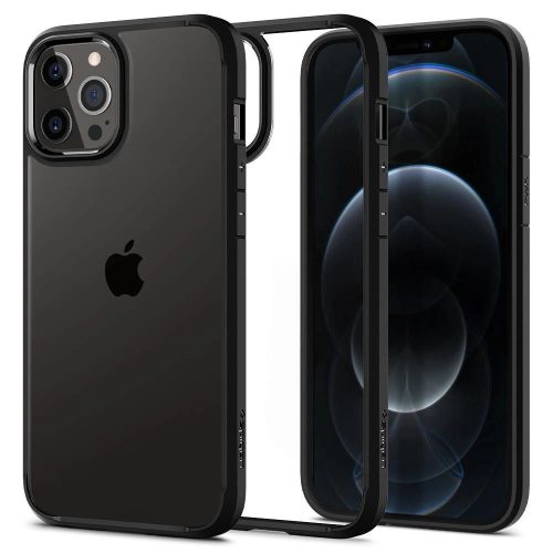 Spigen Ultra Hybrid tok iPhone 12/12 Pro 6,1", matt, fekete