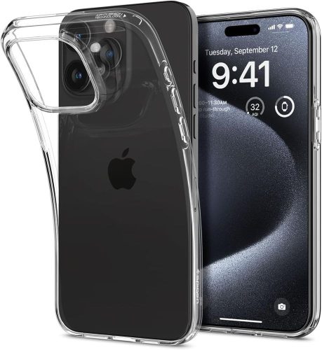 Spigen Liquid Crystal iPhone 15 Pro (ACS06699) hátlap, tok, átlátszó