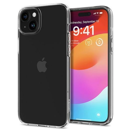 Spigen Liquid Crystal iPhone 15 (ACS06786) hátlap, tok, átlátszó