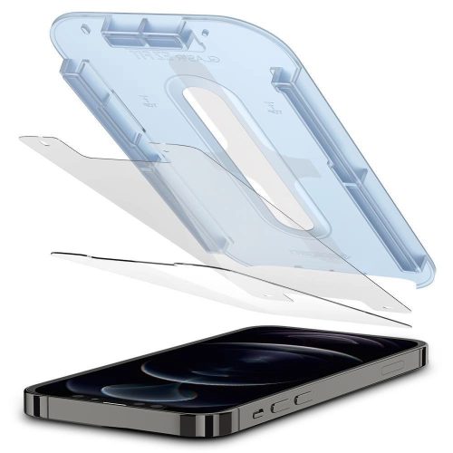 Spigen Glas.TR iPhone 12/12 Pro 6.1" 2-Pack "EZ FIT" AGL01801 edzett üvegfólia AGL01801