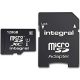 Integral Ultima Pro micro SDXC, 128GB, class 10, UHS-I, 90 MB/s, memóriakártya adapterrel