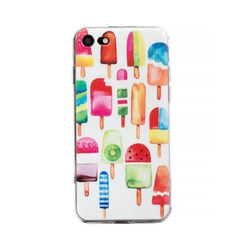 Collection Case Ice Cream iPhone 7 Plus/8 Plus szilikon hátlap, tok, mintás