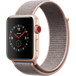   Apple Watch nylon 40mm óraszíj tépőzáras rögzítéssel, szürke-arany