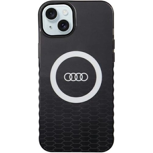 Audi IML Big Logo MagSafe AU-IMLMIP15M-Q5/D2-BK iPhone 14 Plus/15 Plus 6.7", hátlap, fekete