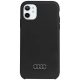 Audi Silicone Case AU-LSRIP11-Q3/D1-BK iPhone 11/Xr 6.1", hátlap, tok, fekete