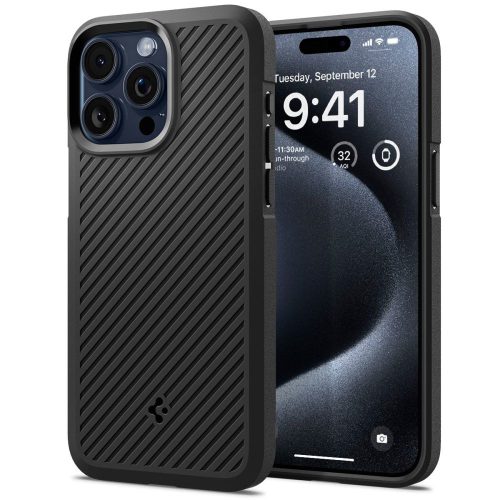 Spigen Core Armor iPhone 15 Pro Max hátlap, tok, fekete