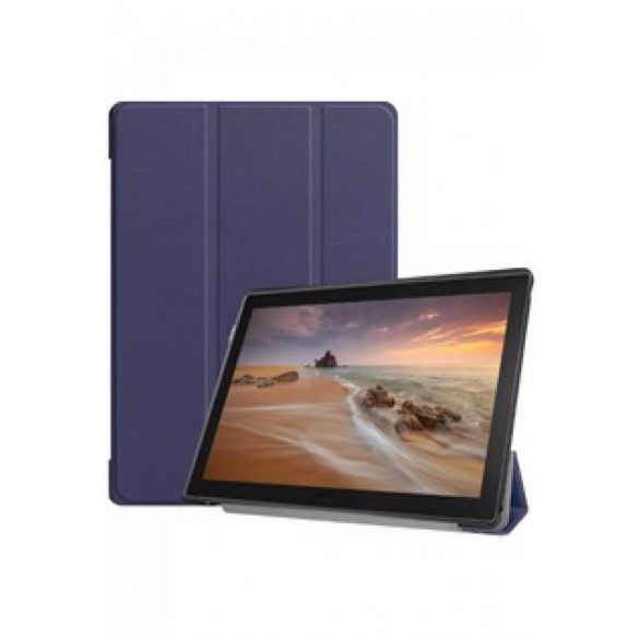 Tactical Book Tri Fold Huawei Mediapad T5 10" oldalra nyíló smart tok, kék