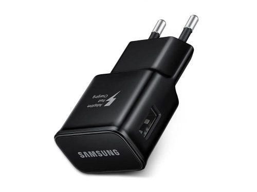 Samsung EP-TA200EBE USB-A gyári hálózati töltő, gyorstöltő adapter, 15W, (doboz nélküli), fekete